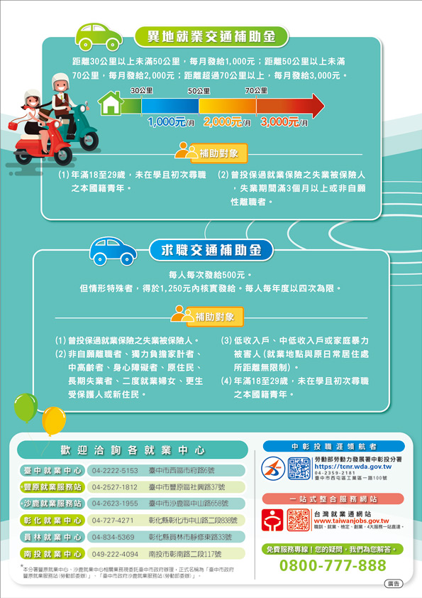 跨區就業 好康報報